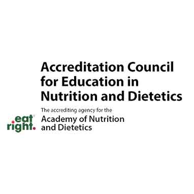 The Accreditation Council for Education in Nutrition and Dietetics logo.