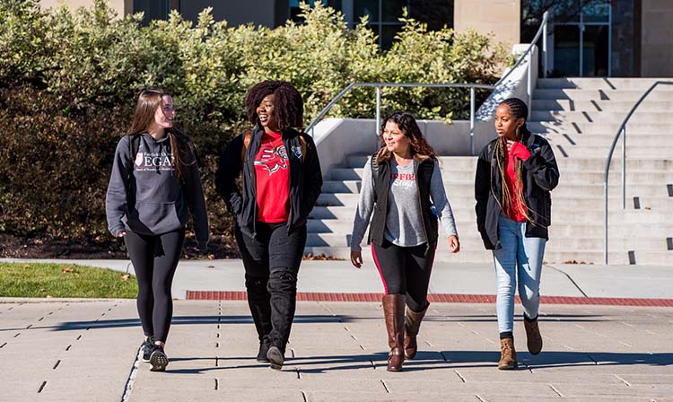 Image of students walking 