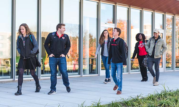 Image of students walking