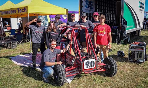 Image of students at buggy competition