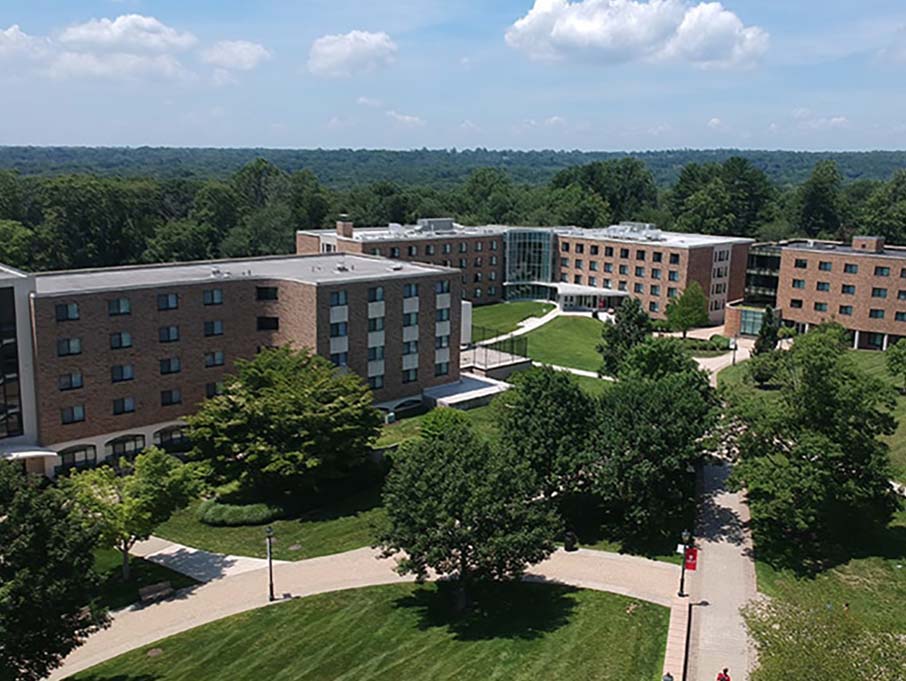 Image of Aerial campus view