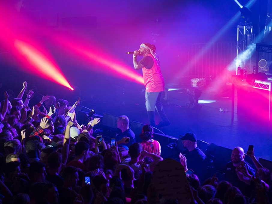 Students at a concert presented by FUSA