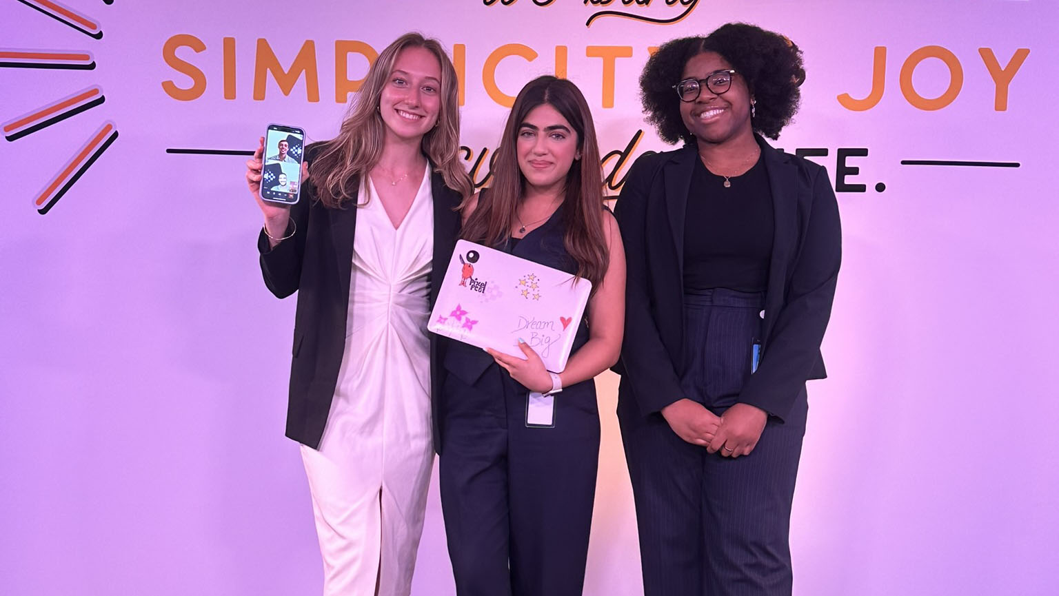 Sophia Haber and company at the BIC Internship Competition