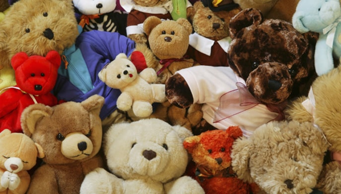 Picture of pile of teddy bears 