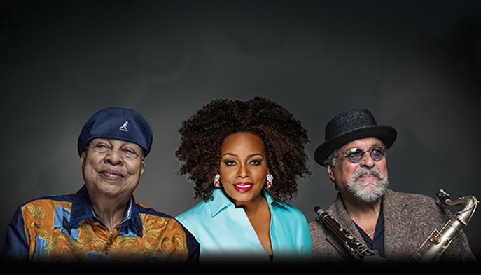 Image of Chucho Valdés, Dianne Reeves, and Joe Lovano