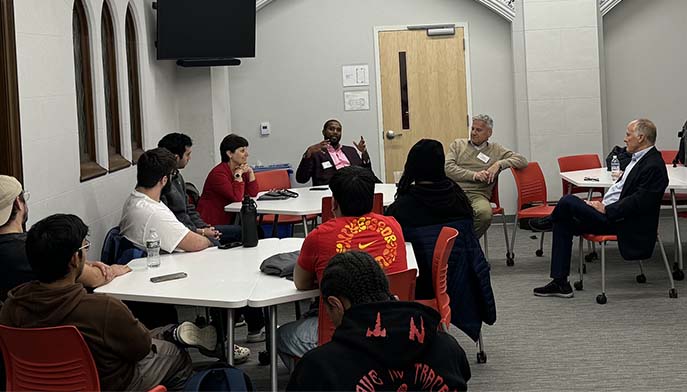 Image of students sitting in classroom