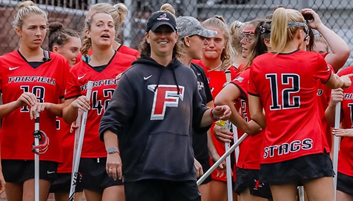 Fairfield Lacrosse Head Coach Laura Field.