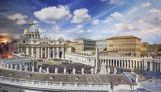 Stephen Wilkes, Easter Mass, Vatican City, Rome, Italy, Day to Night, photo