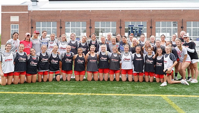 The Stags at Yale's Reese Stadium for practice on Thursday, May 9 prior to the NCAA Championship First Round