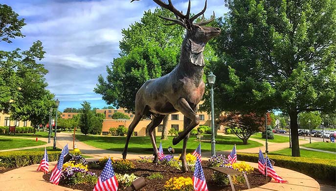 Image of Stag statue 