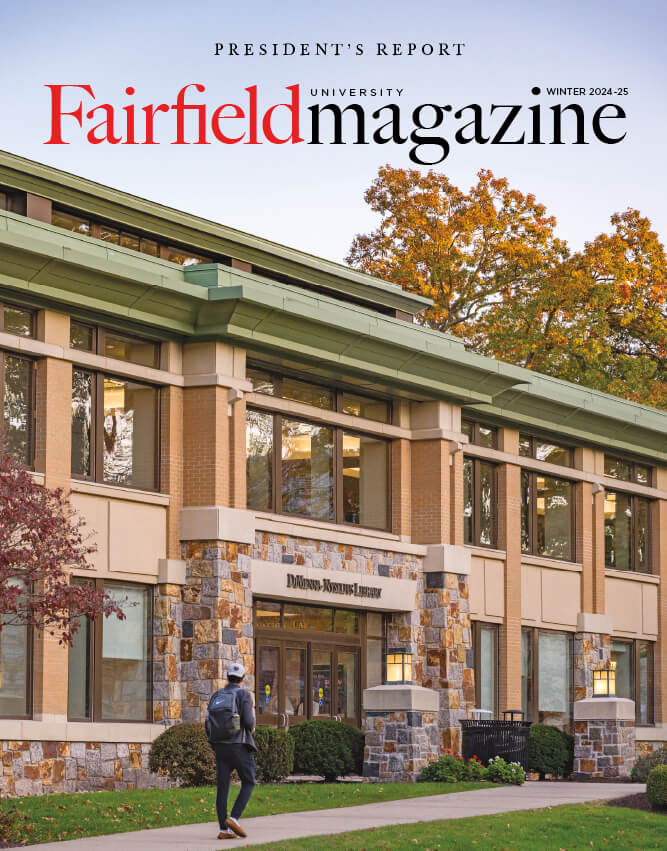 Fairfield University Magazine, Winter 2024-25 Cover