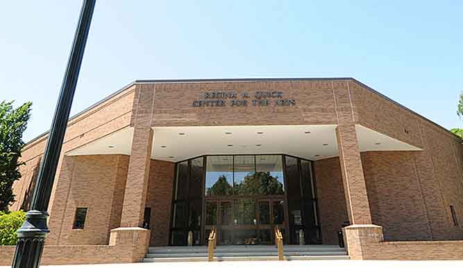 Exterior of Regina A. Quick Center For The Arts.