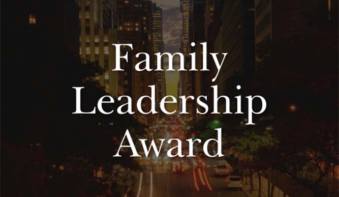 Image of the Family Leadership Award Hero 