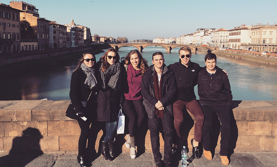Fairfield University students in Florence, Italy