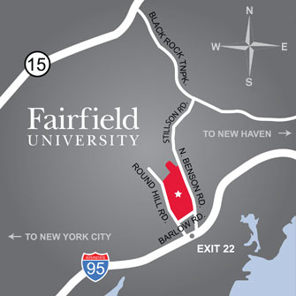 Fairfield University on a Map
