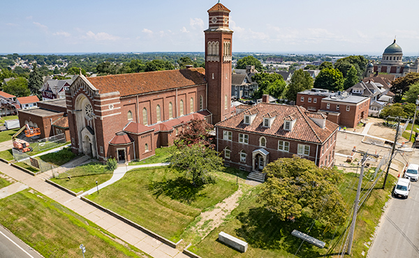 Aerial photo of Bellarmine Campus